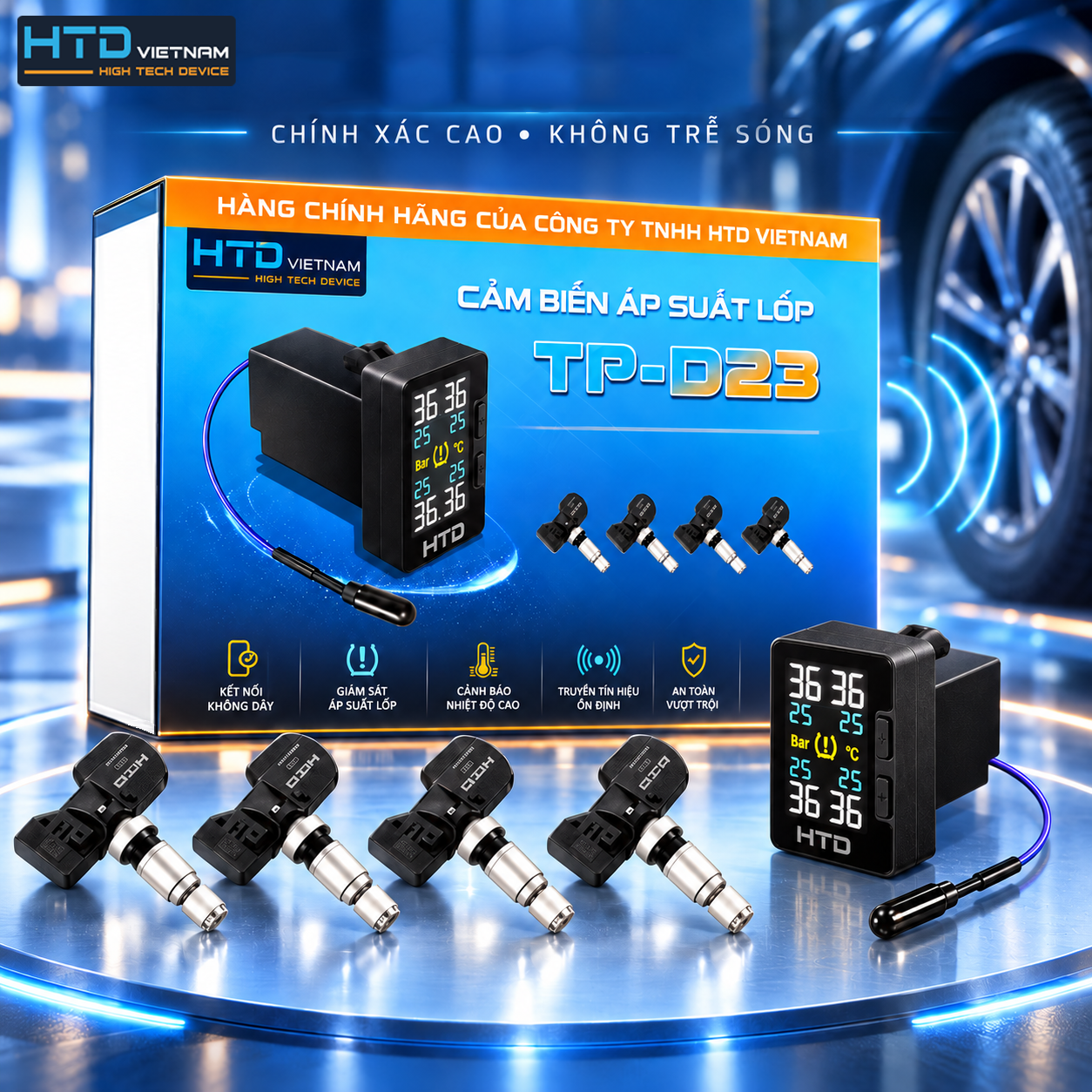 Chip Infineon Đức cảm biến áp suất lốp TPMS TP-D23