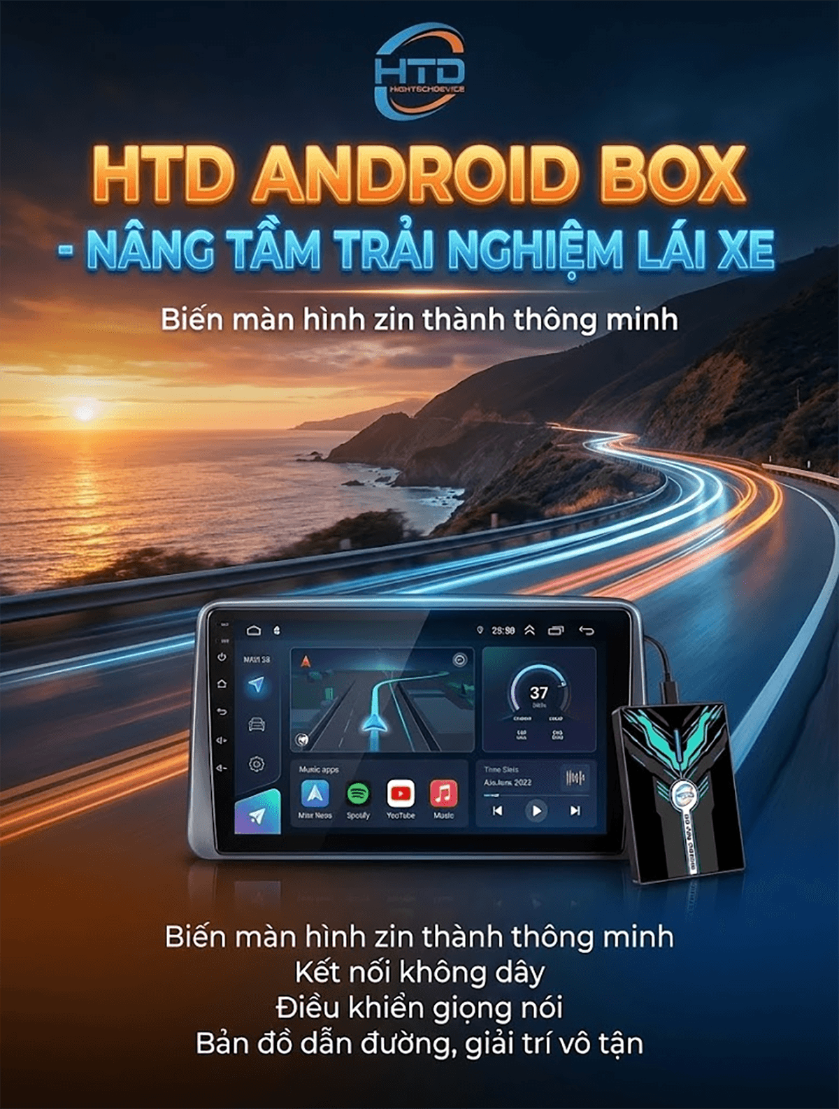 Android Box cho Hyundai Accent – công nghệ độc quyền chất lượng cao, hỗ trợ Vietmap và YouTube mượt mà