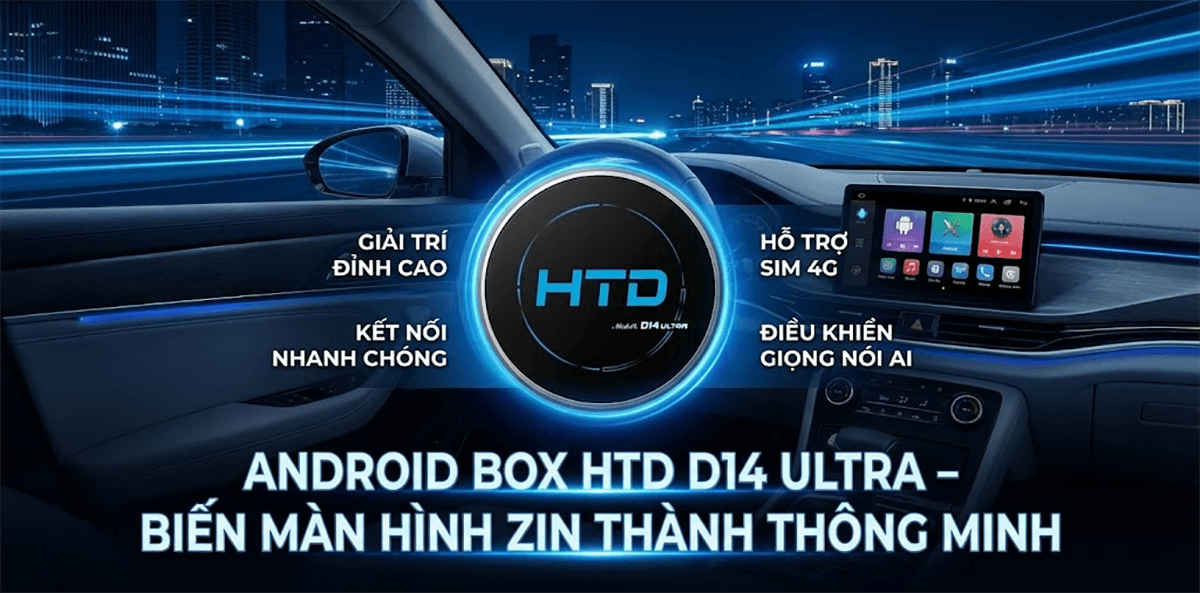 Android Box cho Toyota Camry 2.5Q chạy mượt mọi ứng dụng giải trí