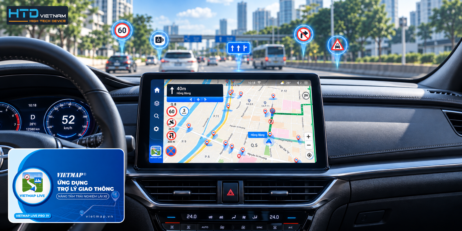 Dẫn đường Vietmap Live Android Box HTD
